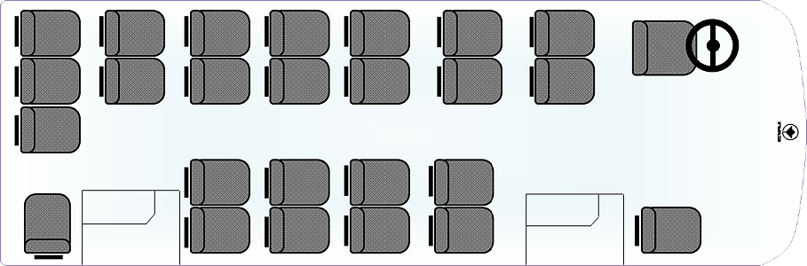 Схема расположения сидений в ПАЗ 4234