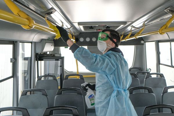 Обработка салона автобуса от коронавируса