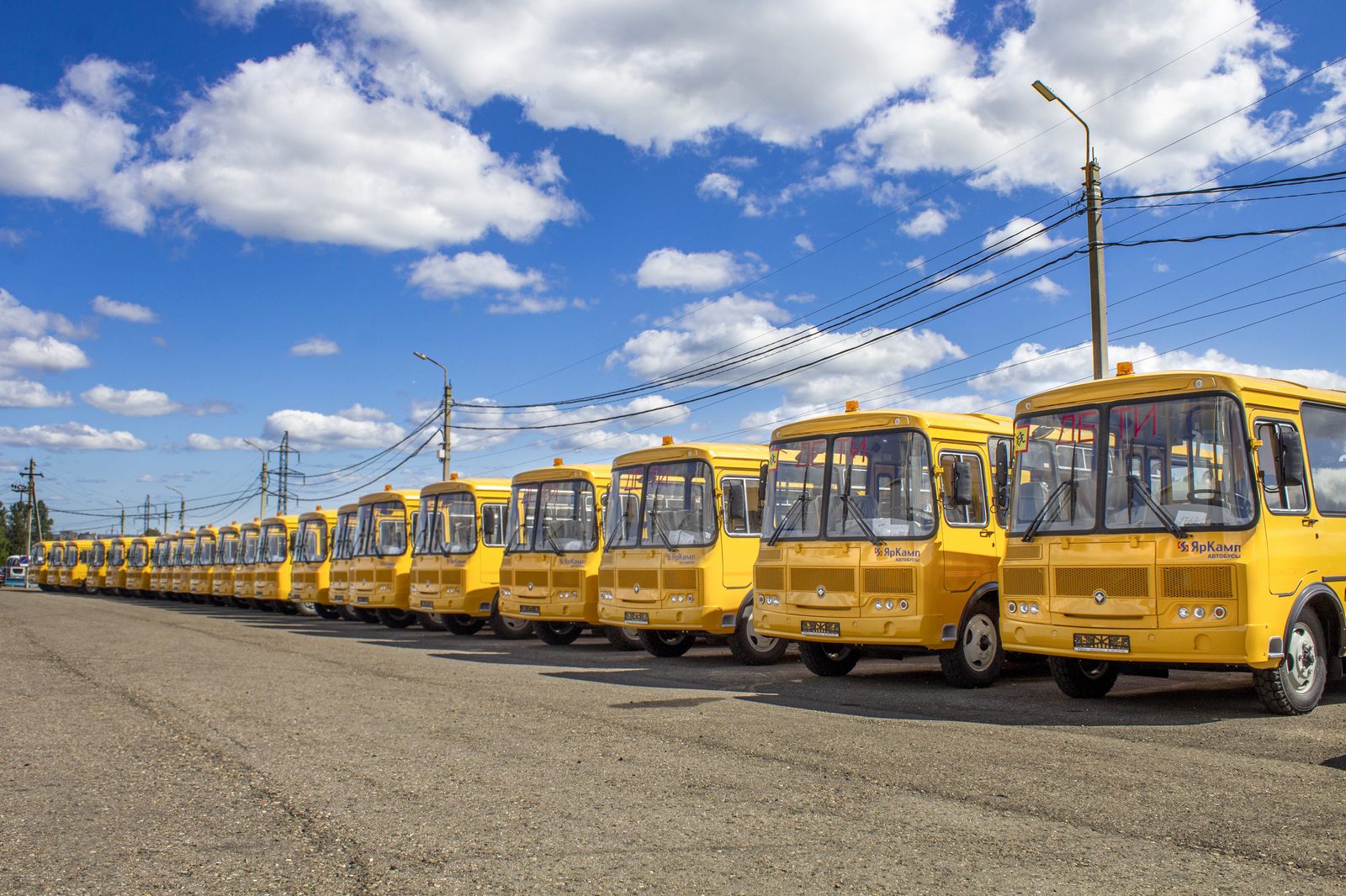 Отгрузка школьных автобусов ПАЗ 320538-70 и ПАЗ 423470-04 в Республику Коми